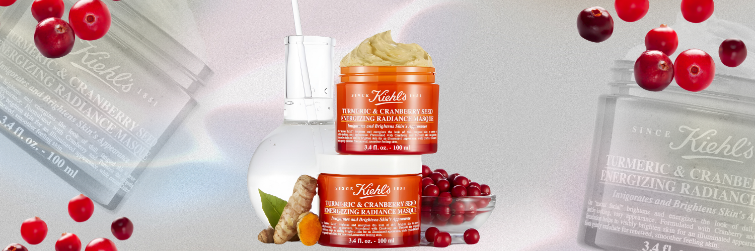 Masca de fata pentru luminozitate Turmeric & Cranberry Seed Energizing Radiance, 100 ml, Kiehl's